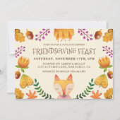 Friendsgiving Fest Erntedank Party Einladung (Vorderseite)