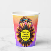 Friendsgiving Funky Erntedank Pappbecher (Rückseite)