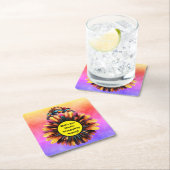 Friendsgiving Funky Erntedank Rechteckiger Pappuntersetzer (Vor Ort)