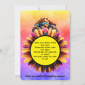 Friendsgiving Funky Thanksgiving Poem Einladung (Rückseite)