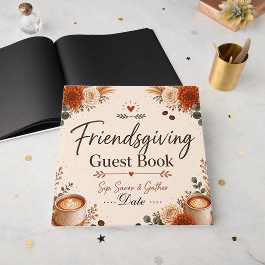 Friendsgiving Gästebuch (Vorderseite offen)