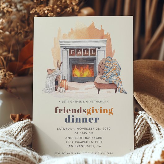 Friendsgiving Give Danke Dinner Einladung
