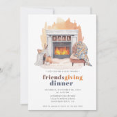 Friendsgiving Give Danke Dinner Einladung (Vorderseite)
