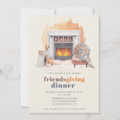 Friendsgiving Give Danke Dinner Einladung (Vorderseite)