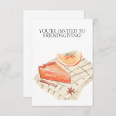 Friendsgiving Invitation for Thanksgiving Save The Date (Vorne/Hinten)