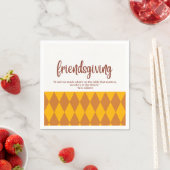 Friendsgiving Napkins Serviette (Beispiel)