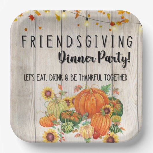 Friendsgiving Paper Teller (Vorderseite)