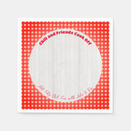 Friendsgiving Potluck Chili Cook Off Erntedank Serviette