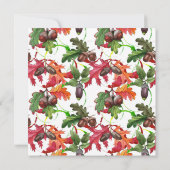 Friendsgiving Potluck Dinner Einladung (Rückseite)