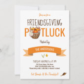 Friendsgiving Potluck Einladung (Vorderseite)