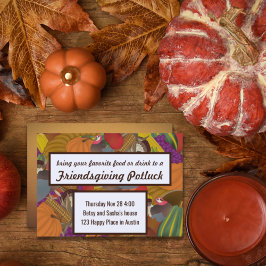 Friendsgiving Potluck Einladung
