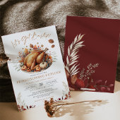 Friendsgiving Potluck Fall Erntedank Dinner Einladung