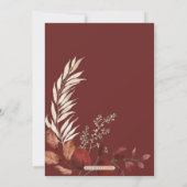 Friendsgiving Potluck Fall Erntedank Dinner Einladung (Rückseite)