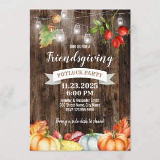 Friendsgiving-Potluck-Party Einladung