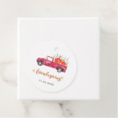 Friendsgiving Red Lieferwagen Truck Pumpkin Script Geschenkanhänger (Beispiel)