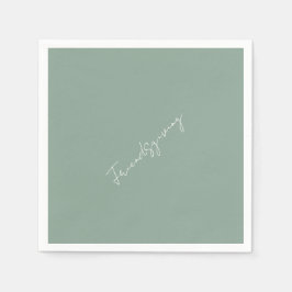 Friendsgiving Sage Cocktail Serviette