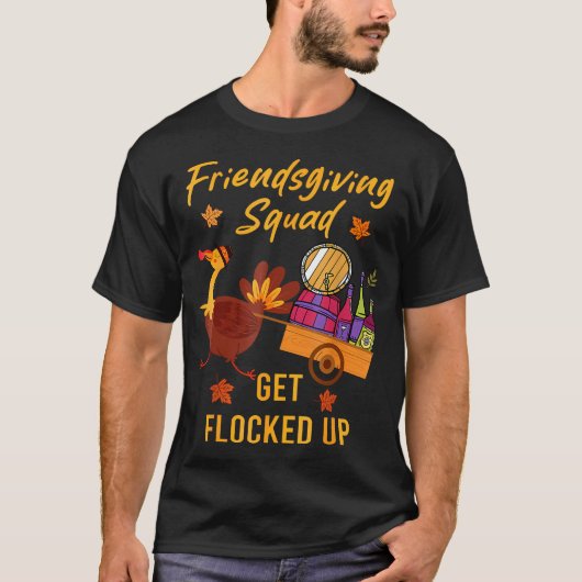 Friendsgiving Squad erledigt Erntedank T-Shirt (Vorderseite)