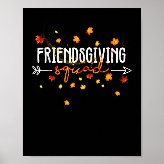 Friendsgiving Squad Erntedank Friendship Friendshi Poster (Vorne)