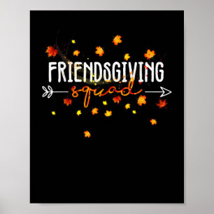 Friendsgiving Squad Erntedank Friendship Friendshi Poster