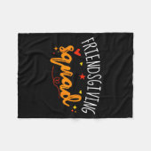 Friendsgiving Squad Funny Thanksgiving Friendship Fleecedecke (Vorderseite (Horizontal))