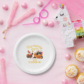 Friendsgiving Squad Get Flocked Up Oversized T-Shi Pappteller (Party)