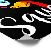 Friendsgiving Squad Happy Thanksgiving Turkey Day  Poster (Ecke)