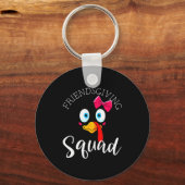 Friendsgiving Squad Happy Thanksgiving Turkey Day Schlüsselanhänger (Vorderseite)