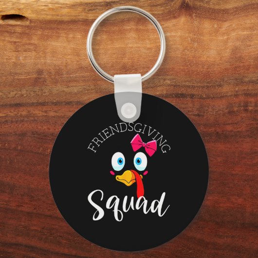 Friendsgiving Squad Happy Thanksgiving Turkey Day Schlüsselanhänger (Vorderseite)