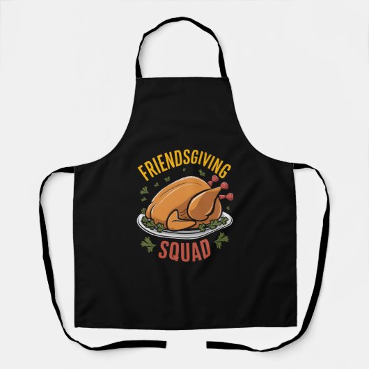 Friendsgiving Squad Türkei Dinner Geschenk Match Schürze (Vorderseite)