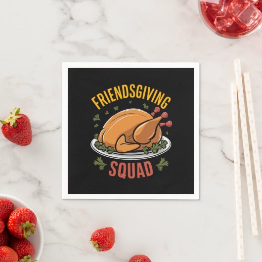 Friendsgiving Squad Türkei Dinner Geschenk Match Serviette (Beispiel)