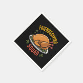 Friendsgiving Squad Türkei Dinner Geschenk Match Serviette (Ecke)