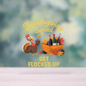 Friendsgiving Squad wird überspannt T-Shi gefangen Acrylschild (Neutral)