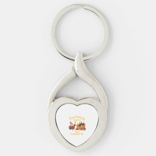 Friendsgiving Squad wird überspannt T-Shi gefangen Schlüsselanhänger (Vorderseite)