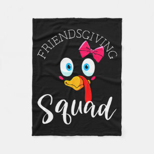 Friendsgiving-Truppe Frohes Erntedankfest Truthahn Fleecedecke