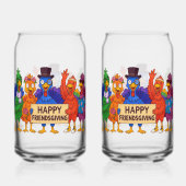 Friendsgiving Turkey Soda Glass Dosenglas (Rückseite)