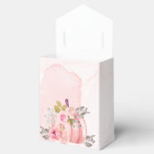 Friendsgiving Watercolor Pumpkin Peony Danke Geschenkschachtel (Geöffnet)