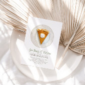 Friendsgiving Watercolor Pumpkin Pie Einladung