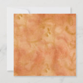 Friendsgiving Watercolor Rustikale Herbstlaube Einladung (Rückseite)