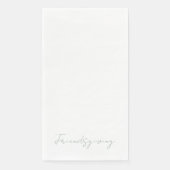 Friendsgiving White Sage Text Serviette (Vorderseite)