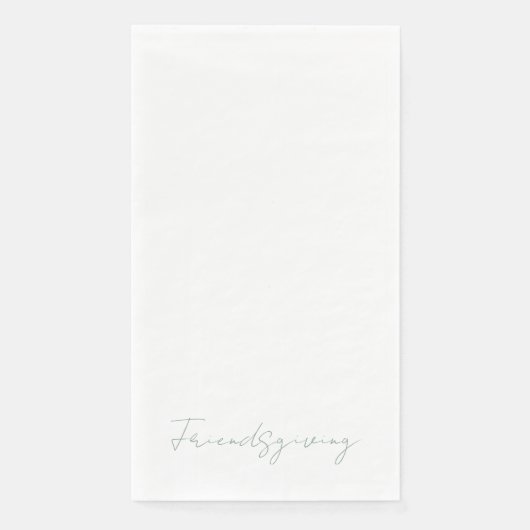 Friendsgiving White Sage Text Serviette (Vorderseite)