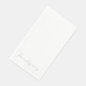 Friendsgiving White Sage Text Serviette (Ecke)