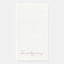 Friendsgiving White Serviette