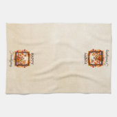 Friendsgiving Woodland Animes Herbstleaves Geschirrtuch (Horizontal)