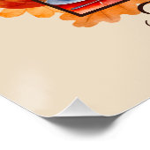 Friendsgiving Woodland Animes Herbstleaves Poster (Ecke)