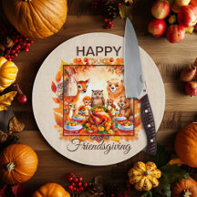 Friendsgiving Woodland Animes Herbstleaves