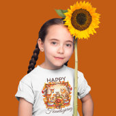 Friendsgiving Woodland Animes Herbstleaves T-Shirt