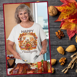 Friendsgiving Woodland Animes Herbstleaves T-Shirt