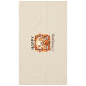 Friendsgiving Woodland Animes Herbstleaves Tischdecke (Vorderseite)