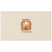 Friendsgiving Woodland Animes Herbstleaves Tischdecke (Vorderseite (Horizontal))
