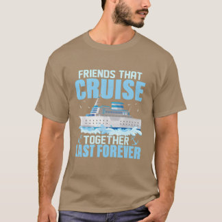 Friendshat CruiseoTogether Letzter Urlaub gir T-Shirt